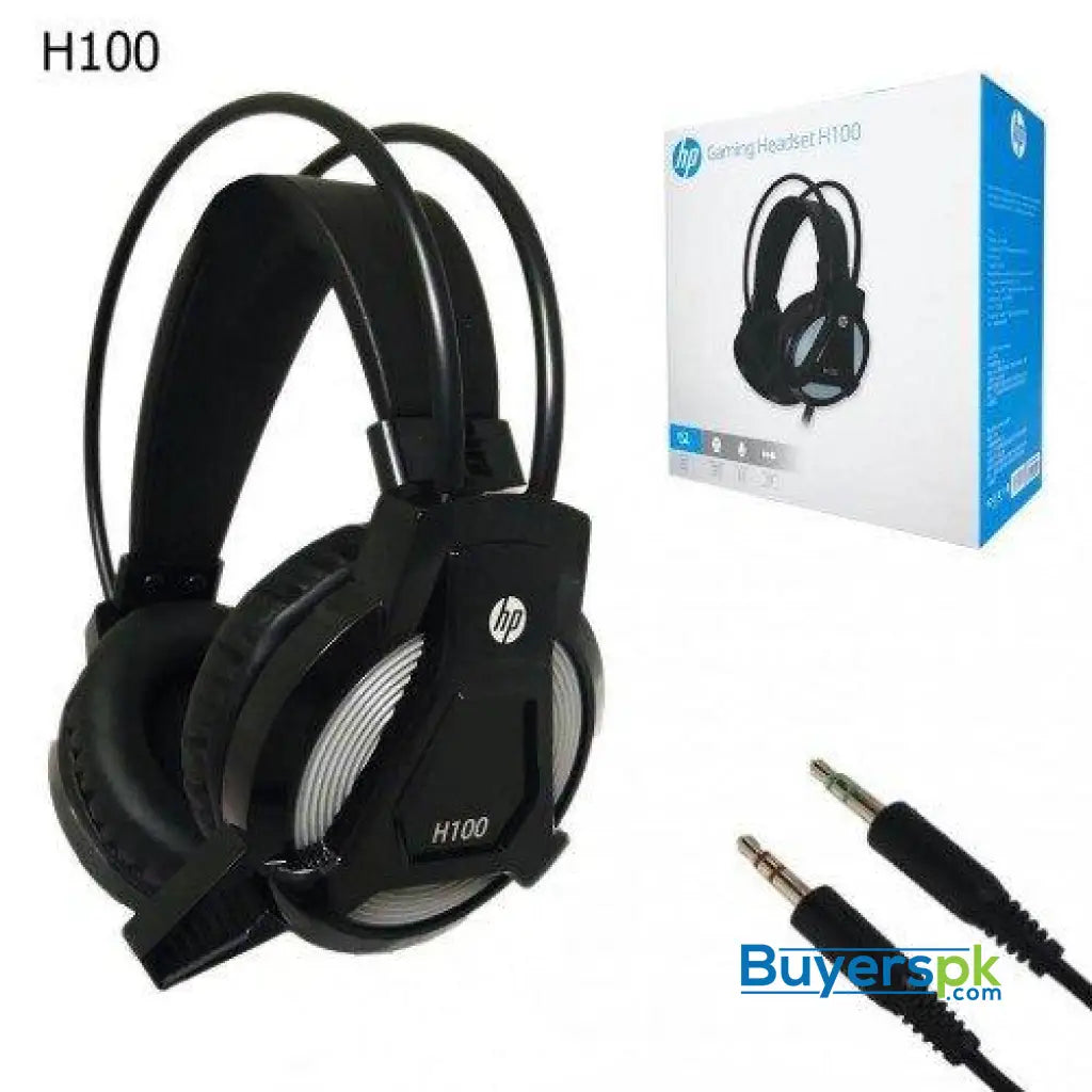 HP H100 Gaming Headset with Mic (Black) - Headset HP H100 Gaming Headset with Mic (Black) - Headset